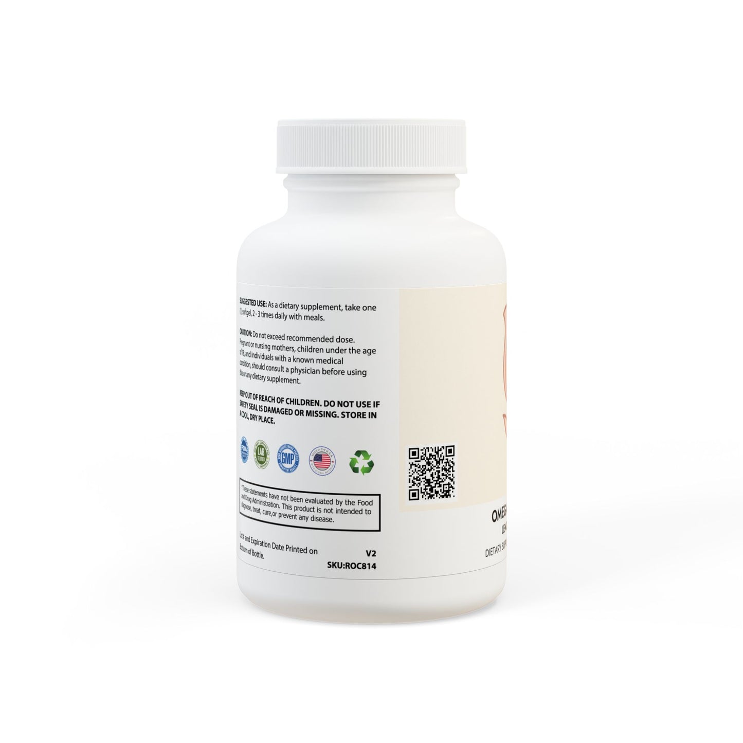 Omega 3 Fish Oil Supplement (60 Softgels)
