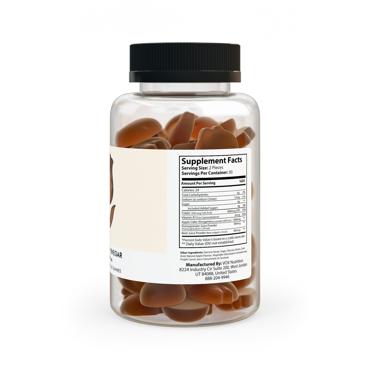 Apple Cider Vinegar Gummies (60 Gummies)